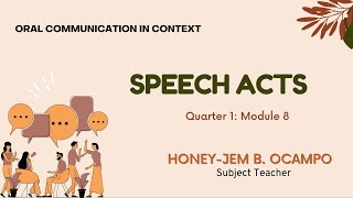 SPEECH ACTS [upl. by Conroy]