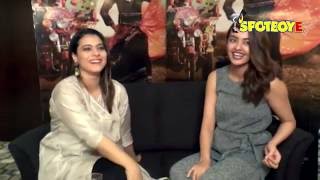 UNCUT Interview of Kajol and Surveen Chawla for PARCHED Movie  SpotboyE [upl. by Annalla]