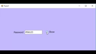 VBnet show and hide characters password [upl. by Ycniuq]