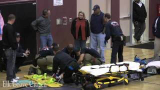 Pleasant Grove High School player knocked unconscious during basketball game Jan 6 2010 [upl. by Eimas]