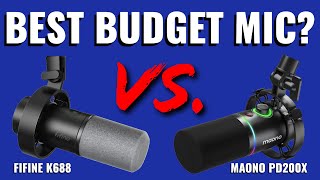 Best Budget Microphone Fifine K688 Vs Maono PD200X [upl. by Dippold]