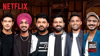 Cricket Champions  Rohit Suryakumar Shivam Arshdeep Axar  The Great Indian Kapil Show Netflix [upl. by Llekram812]