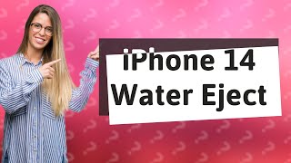 Does iPhone 14 Pro have water eject [upl. by Enirual]