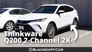 Thinkware Q200 2CH 2K QHD Dash Cam x 2023 Toyota Venza Installation  BlackboxMyCar [upl. by Eyak]