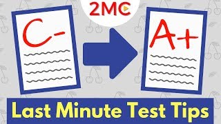 3 Last Minute Test Taking Strategies that WORK  Exam and Test Prep [upl. by Kristos]