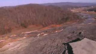 Aerial Footage of Retaining Wall Failure Footage from TVA website [upl. by Nnanerak]