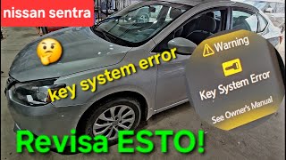 NISSAN key system error REVISA ESTO [upl. by Marasco913]