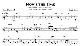 Blues Nows The Time  Simon Wyrsch clarinet transcription [upl. by Cavill]