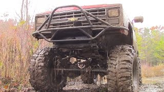 Chevy Mud Truck Beat Down  V8 Chevrolet Pickup on Boggers Mudding Pulling  Getting Thrashed [upl. by Camilo]