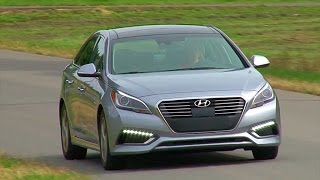 Hyundai Sonata Hybrid 2016 Review  TestDriveNow [upl. by Christal872]