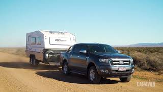 Bushtracker 19 foot Caravan World review [upl. by Garv]