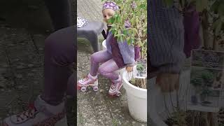 Missie dit weekend Oudste dochter leren rolschaatsen [upl. by Ohl]