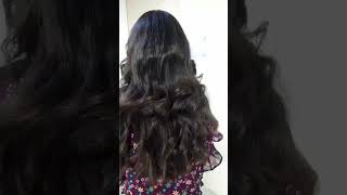 layered haircut with long curtain bangshaircut [upl. by Peggir]