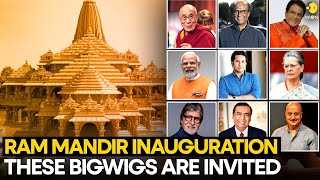 Ram Mandir inauguration Who all are invited to the grand ceremony in Ayodhya  WION Originals [upl. by Nowad]