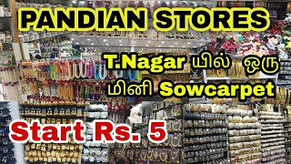 T Nagar pandian stores latest collections start from Rs5T nagar pandian storest nagar shopping [upl. by Ghiselin]