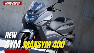 New SYM Maxsym 400 ABS  MOTOCAR TV [upl. by Shreeves907]