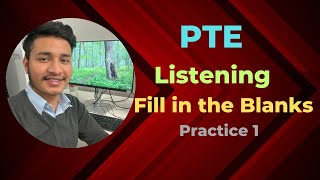 PTE Listening Fill in the Blanks Practice 1 [upl. by Laira]