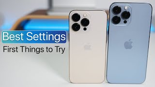 iPhone 13 Pro and 13 Pro Max  Best Settings and First Features To Try [upl. by Ahsiad]