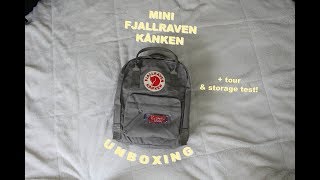 UNBOXING — Fjallraven Kånken Mini [upl. by Essy593]