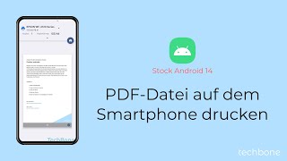 PDFDatei auf dem Smartphone drucken Android 14 [upl. by Silvanus544]