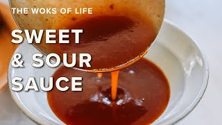 Easy Sweet and Sour Sauce  a universal dipping sauce and stir fry sauce  The Woks of Life [upl. by Ajssatan]