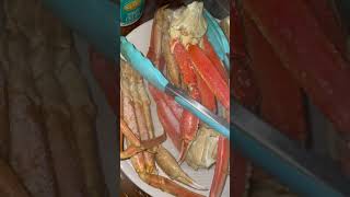 SNOW CRAB for dinner yummy seafood shortvideo yt [upl. by Marguerie]