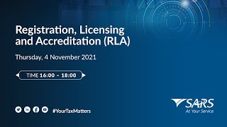 Registration Licensing and Accreditation RLA [upl. by Yenttirb]