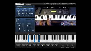 Learn RelaxingWorship Piano using the free Midiculous Player [upl. by Wilma695]