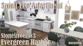 Sims 4  Speed Build  Stonestreet 3  Small Eco Apartment [upl. by Sprung]