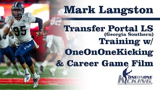 Mark Langston  Transfer Portal LS Georgia Southern  Career Game Highlights [upl. by Amal]