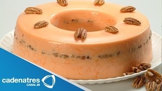 Receta de Gelatina de zanahoria y piña  Gelatina de zanahoria y piña [upl. by Rednasyl]