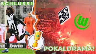 VIERTELFINALE LAST MINUTE🕐🏆 BORUSSIA MÖNCHENGLADBACH VS VFL WOLFSBURG DFB POKAL HIGHLIGHTS [upl. by Arretahs]