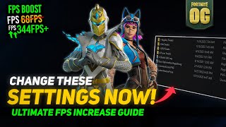 How to Boost FPS in Fortnite Season OG  Fortnite FPS Increase Guide Best Settings 2023 [upl. by Mercy]