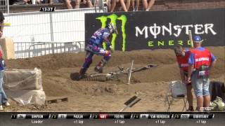 Romain Febvre crash MXGP of Belgium 2015 [upl. by Tamanaha]