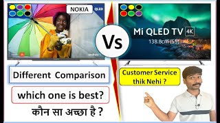 Nokia 55 inch Ultra HD 4k QLED TV with Sound by JBL and Harman AudioEFX Vs Mi Q1 55 inch QLED 4K TV [upl. by Einnos36]