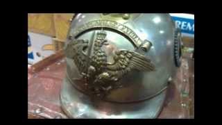 PICKELHAUBE GERMAN WW1 IMPERIAL Spiked Helmet Stahlhelm HELM D [upl. by Karita]