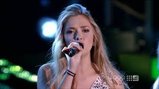 Season 1 Brittany Cairns and Kelsie Rimmer quotTurning Tablesquot The Voice Austrailia [upl. by Rockel]