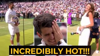 Wimbledon fans in stitches at Annabel Croft’s cheeky comment to Novak Djokovic live on TV [upl. by Ainitsirc]