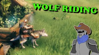 Tamed Wolves for Riding Mounts  Valheim Gameplay [upl. by Brenden666]