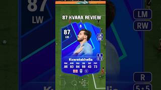 87 Kvaratskhelia Review in EA Sports FC 25 shorts short fc25 eafc25 kvaratskhelia napoli potm [upl. by Langdon332]