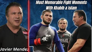 Javier Mendez  Memorable Fight Moments With Khabib amp Islam [upl. by Anirac]