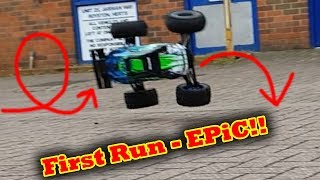 Traxxas ERevo 20 1st Run  STANDING BACKFLIPS  JUMPS  CRASHES  Self righting [upl. by Nixon]