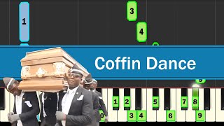 Coffin Dance  Easy Piano Tutorial [upl. by Siuluj]