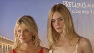 Elle Fanning and Melanie Laurent at Galveston photocall at the 2018 Deauville film festival [upl. by Fredie]