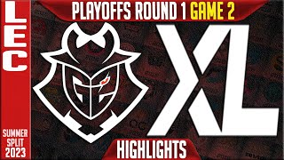 G2 vs XL Highlights Game 2  LEC Summer 2023 Playoffs Round 1  G2 Esports vs Excel G2 [upl. by Asyen604]