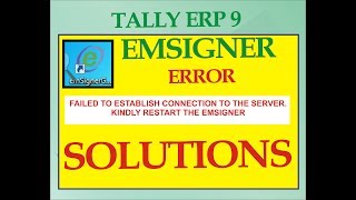 EMSIGNER ERROR AND SOLUTIONS  GST RETURNS THROUGH DIGITAL SIGNATORY [upl. by Elish296]