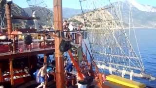 Dragon OluDeniz sunset party cruise June 2016 [upl. by Hoisch492]