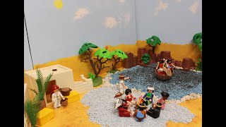 Kindern mit Playmobil die Bibel erklärt  quotJesus erscheint den Jüngern am See Genezarethquot [upl. by Arec]