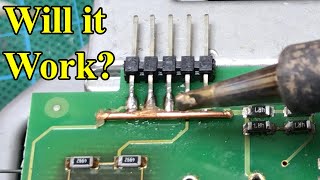 Multiple Pin Desoldering using wire without hot air station [upl. by Ahsait136]