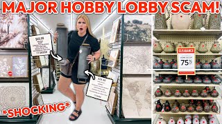 HOBBY LOBBY IS SCAMMING PEOPLE HERES THE TRUTH 🔍 SHOCKING  75 Off Clearance Decor Finds [upl. by Layap779]